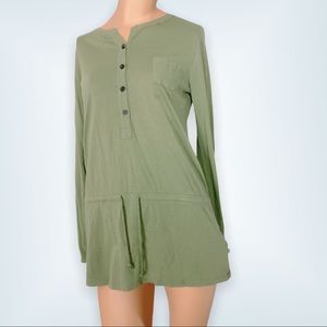 Michael KORS Button long sleeve green shirt Small